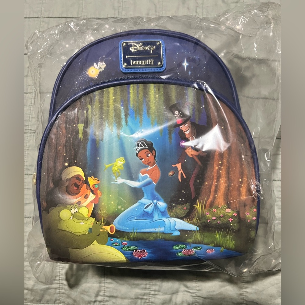 NWT Disney's Princess & The Frog Loungefly Backpack